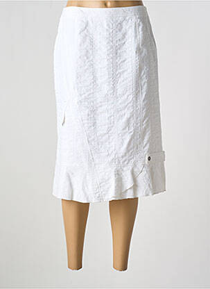 Fustă midi alb FRANCE RIVOIRE femeie