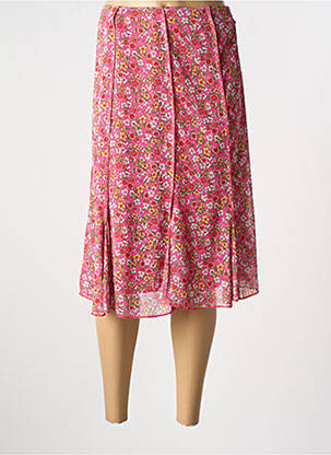 Fustă midi roz GRIFFON femeie