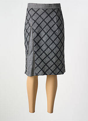 Fustă midi gri FRANCE RIVOIRE femeie