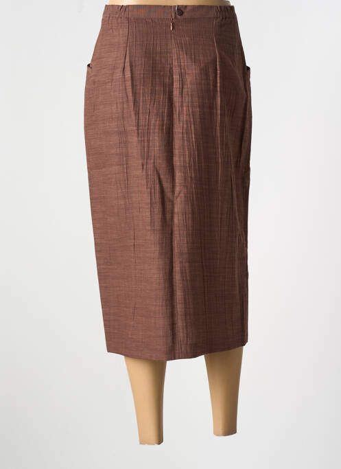 Fustă midi maro FRANCE RIVOIRE femeie