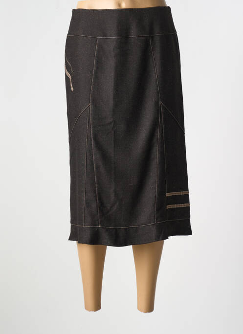 Fustă midi maro FRANCE RIVOIRE femeie