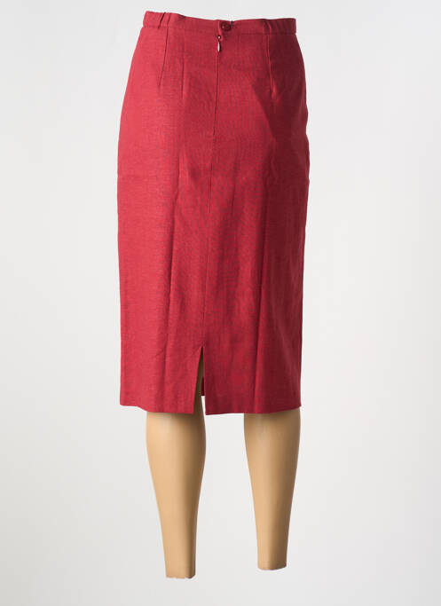Fustă midi roșu FRANCE RIVOIRE femeie