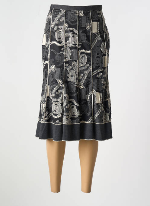 Fustă midi gri FRANCE RIVOIRE femeie