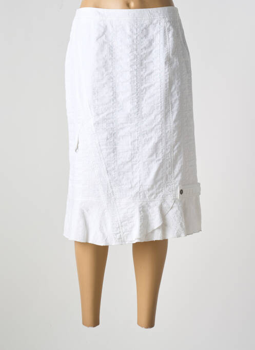 Fustă midi alb FRANCE RIVOIRE femeie
