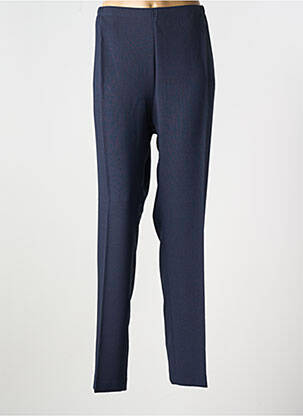 Pantalon drept talie elastică albastru FRANCE RIVOIRE femeie