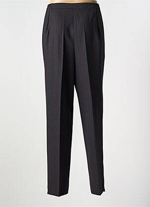 Pantalon drept închidere cu fermoar sub clapetă cu nasturi negru FRANCE RIVOIRE femeie