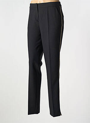 Pantalon slim talie elastică negru GRIFFON femeie