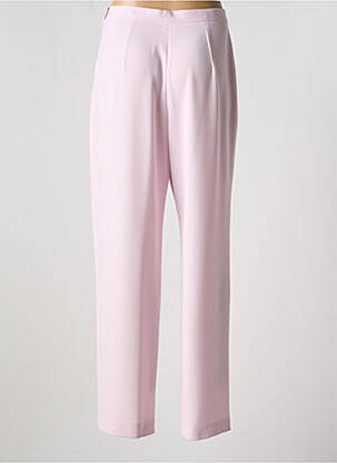 Pantalon drept talie elastică roz SARAH B femeie