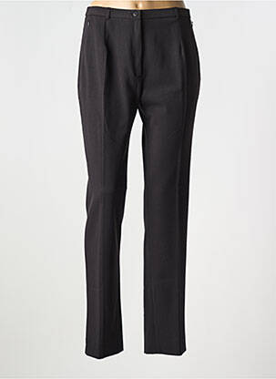 Pantalon drept talie elastică negru FRANCE RIVOIRE femeie