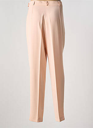 Pantalon drept talie elastică roz SARAH B femeie
