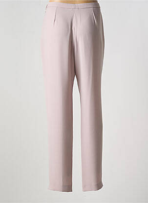 Pantalon drept talie elastică bej FRANCE RIVOIRE femeie