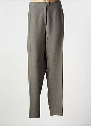 Pantalon drept talie elastică verde IMPULSION femeie