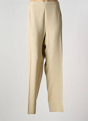 Pantalon drept talie elastică bej FRANCE RIVOIRE femeie