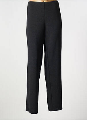 Pantalon drept talie elastică negru FRANCE RIVOIRE femeie