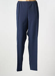 Pantalon drept talie elastică albastru GRIFFON femme