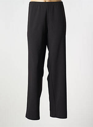 Pantalon drept talie elastică negru FRANCE RIVOIRE femeie