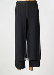 Pantalon 7/8 talie elastică mărime normală negru FRANCE RIVOIRE femme