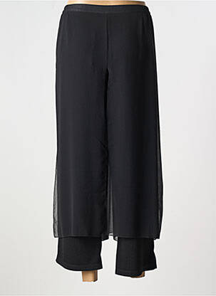 Pantalon 7/8 talie elastică mărime normală negru FRANCE RIVOIRE femeie