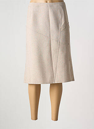Fustă midi bej FRANCE RIVOIRE femeie