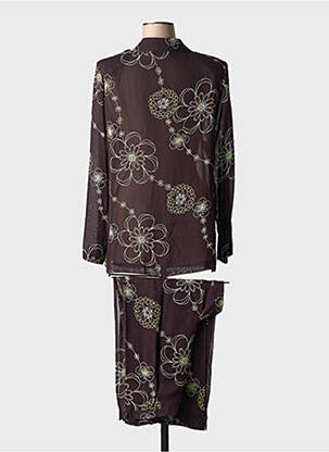 Set pantaloni mâneci lungi maro FRANCE RIVOIRE femeie