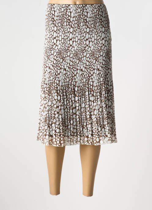 Fustă midi maro GRIFFON femeie