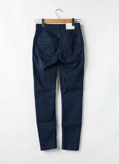 Pantalon slim țesătură poplin mărime normală albastru BETTY BARCLAY femme