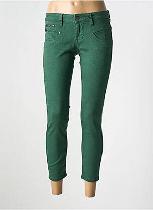 Pantalon slim verde FREEMAN T.PORTER femeie