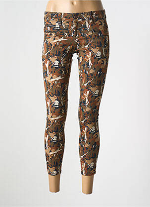 Pantalon slim conic maro FREEMAN T.PORTER femeie