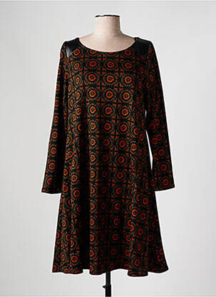 Rochie midi croială fluidă mâneci lungi negru AN II VITO femeie