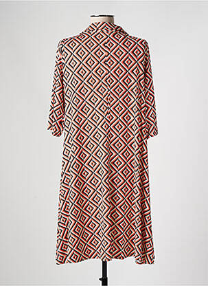 Rochie midi mâneci 3/4 mâneci 3/4 portocalie AN II VITO femeie