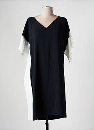 Rochie midi mâneci scurte mâneci scurte negru AN II VITO femeie