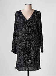 Rochie midi imprimeu fantezie mâneci lungi negru SARAH JOHN femeie