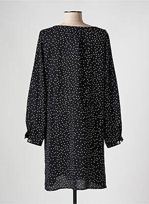 Rochie midi imprimeu fantezie mâneci lungi negru SARAH JOHN femeie