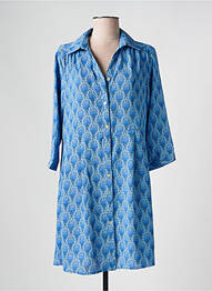 Rochie scurtă mâneci 3/4 mâneci 3/4 albastru SARAH JOHN femeie