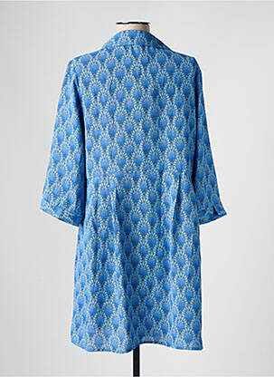 Rochie scurtă mâneci 3/4 mâneci 3/4 albastru SARAH JOHN femeie
