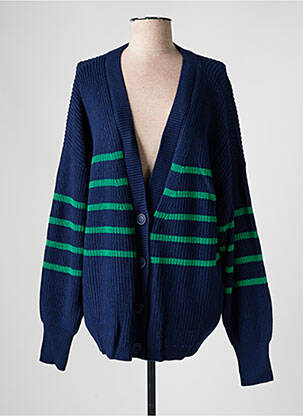 Vestă cu mâneci lungi albastru YESTA femeie