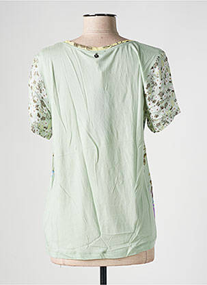 Tricou imprimeu fantezie mâneci scurte verde YEST femeie