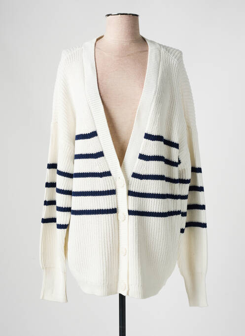 Vestă cu mâneci lungi alb YESTA femeie