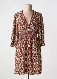 Rochie scurtă mâneci lungi mâneci lungi roșu BY ONE femme