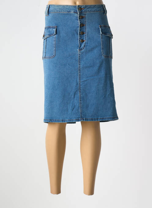 Fustă midi albastru YESTA femeie