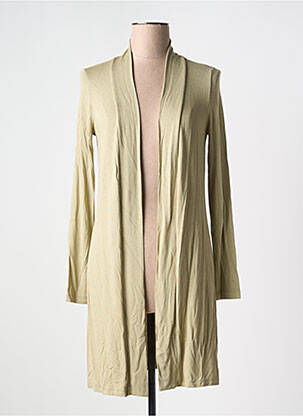 Vestă cu mâneci lungi verde BASIC BY YEST femeie