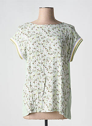 Tricou elasticitate mâneci scurte verde YEST femeie