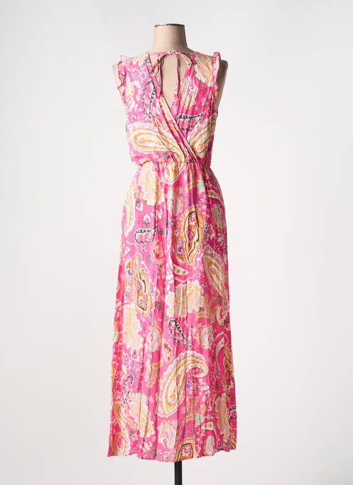 Rochie lungă roz A BELLE BY J.E CREATION femeie