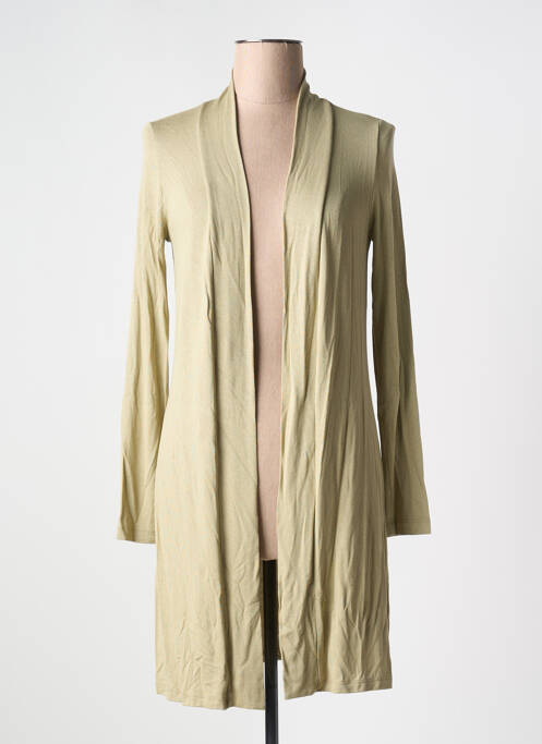 Vestă cu mâneci lungi verde BASIC BY YEST femeie