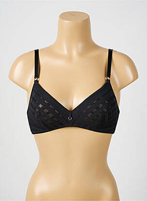 Sutien fără armatură top triunghiuri negru LOU femeie