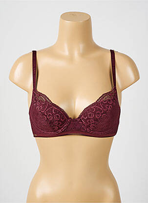 Sutien țesătură dantelă top sutien modelat violet LOU femeie