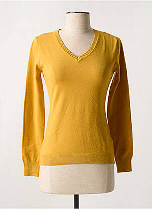 Pulover galben COULEURS DU TEMPS femeie