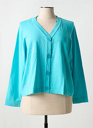 Vestă cu mâneci lungi albastru MARBLE femeie