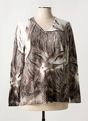 Pulover maro MARBLE femeie