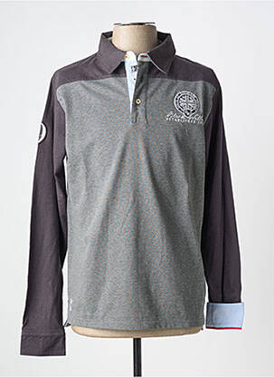 Polo gri BLACK WELLIS bărbat